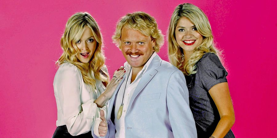 Celebrity Juice. Image shows from L to R: Fearne Cotton, Leigh Francis, Holly Willoughby