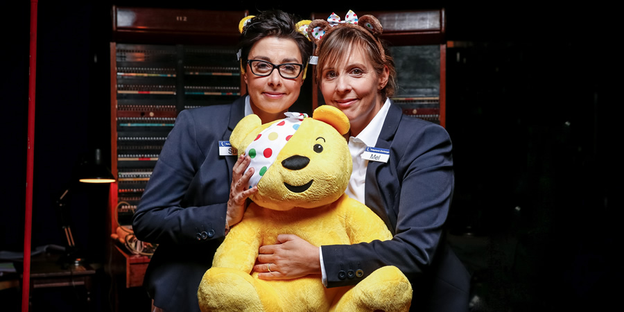 Children In Need 2016. Image shows from L to R: Sue Perkins, Mel Giedroyc. Copyright: BBC