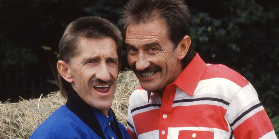ChuckleVision. Image shows from L to R: Barry Chuckle (Barry Elliott), Paul Chuckle (Paul Elliott)