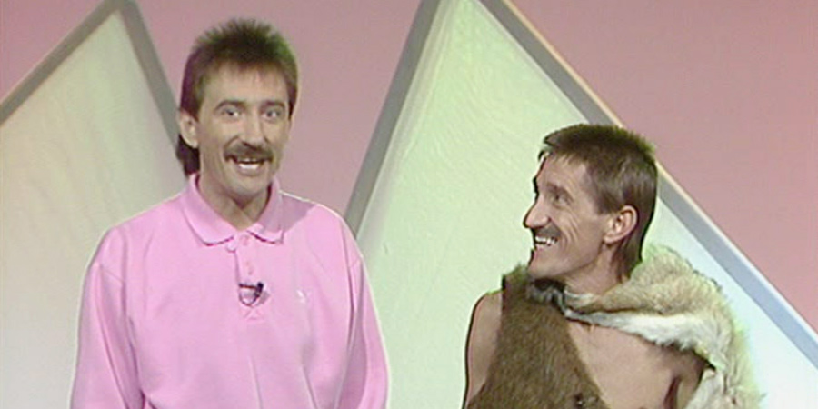 ChuckleVision. Image shows from L to R: Paul Chuckle (Paul Elliott), Barry Chuckle (Barry Elliott). Copyright: BBC