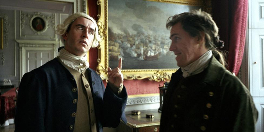 A Cock And Bull Story. Image shows left to right: Steve Coogan - Tristram Shandy & Walter Shandy (Steve Coogan), Rob Brydon - Toby Shandy (Rob Brydon)