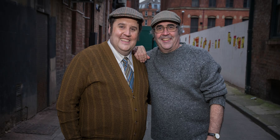 Cradle To Grave. Image shows from L to R: Fred 'Spud' Baker (Peter Kay), Danny Baker. Copyright: ITV Studios