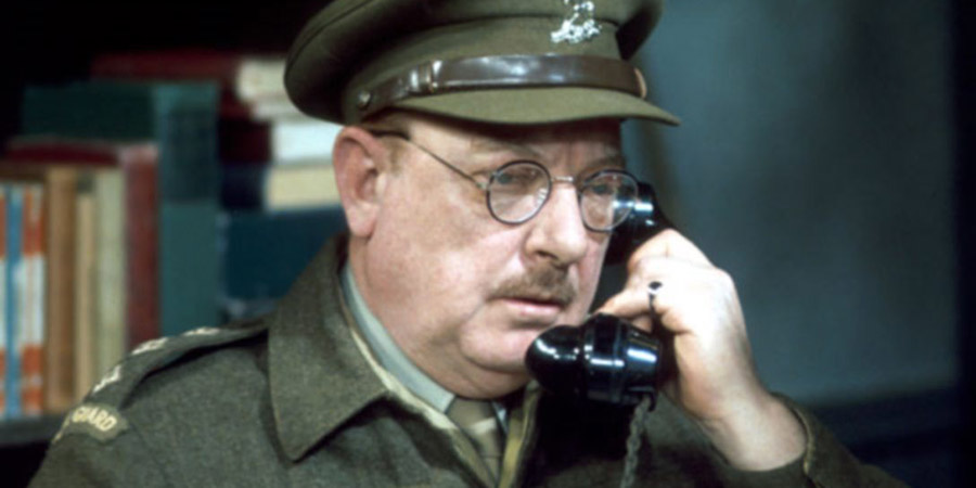 Dad's Army. Captain Mainwaring (Arthur Lowe). Copyright: BBC