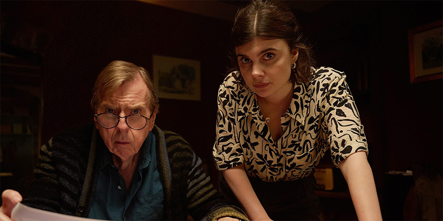 Death Valley. Image shows left to right: John Chapel (Timothy Spall), Janie Mallowan (Gwyneth Keyworth)