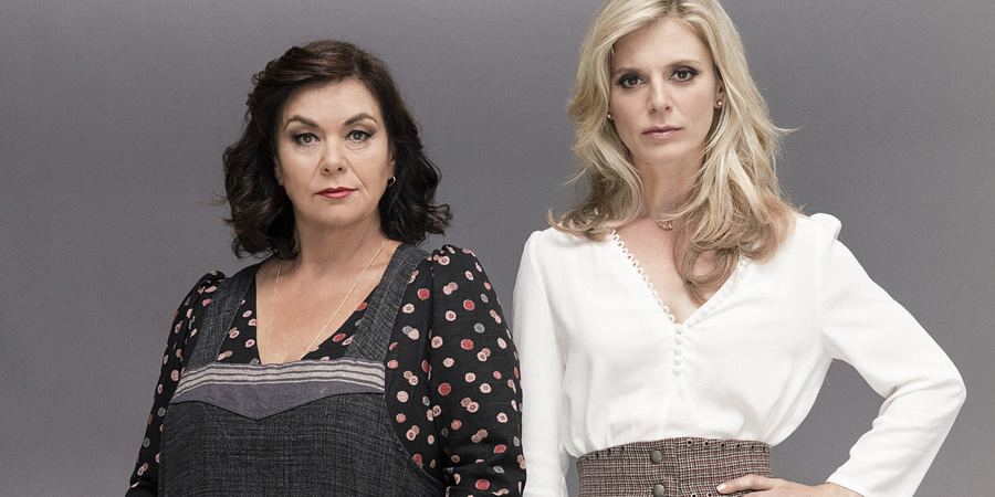 Delicious. Image shows from L to R: Dawn French, Emilia Fox. Copyright: Bandit Television