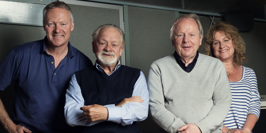 Desolation Jests. Image shows from L to R: Rory Bremner, David Jason, John Bird, Jan Ravens. Copyright: BBC