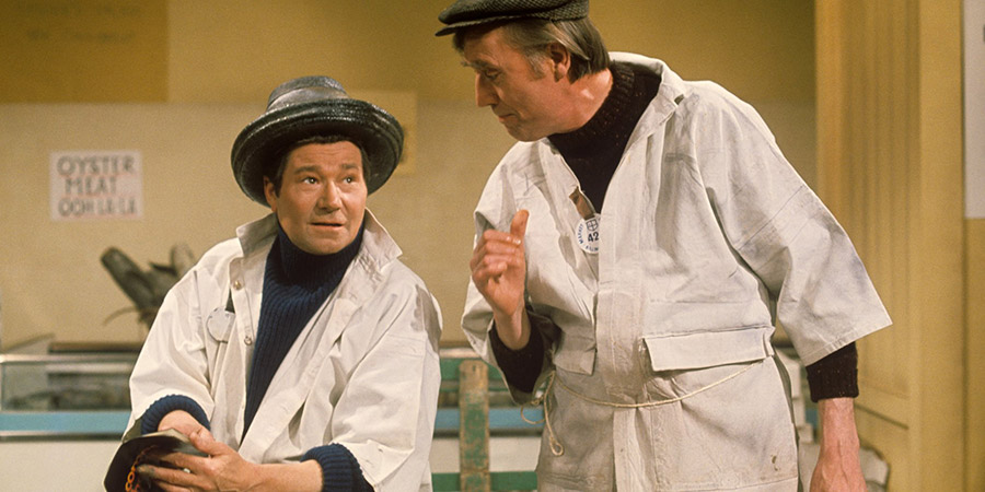 Down The 'Gate. Image shows from L to R: Reg Furnell (Reg Varney), Len Peacock (Tony Melody). Copyright: Associated Television