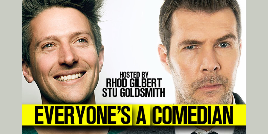 Everyone's A Comedian. Image shows from L to R: Stuart Goldsmith, Rhod Gilbert