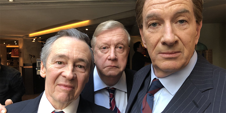 The Fast Show: Just A Load Of Blooming Catchphrases. Image shows from L to R: Paul Whitehouse, Mark Williams, Simon Day. Copyright: Crook Productions