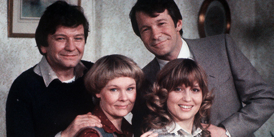 A Fine Romance. Image shows left to right: Mike Selway (Michael Williams), Laura Dalton (Judi Dench), Phil (Richard Warwick), Helen (Susan Penhaligon) A Fine Romance. Image shows left to right: Mike Selway (Michael Williams), Laura Dalton (Judi Dench), Phil (Richard Warwick), Helen (Susan Penhaligon)