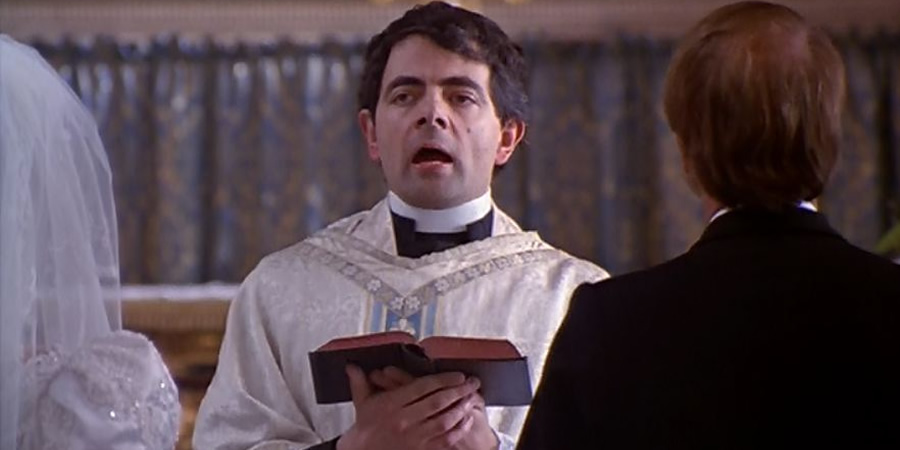 Four Weddings And A Funeral. Father Gerald (Rowan Atkinson)