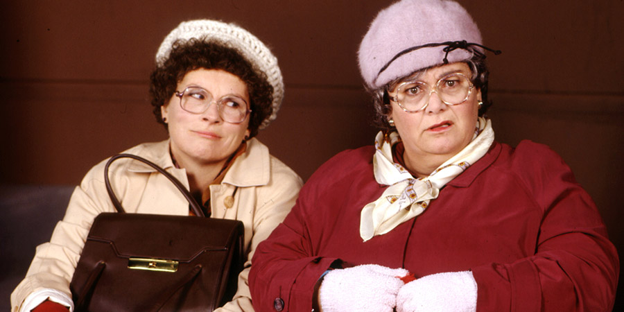 French And Saunders. Image shows from L to R: Jennifer Saunders, Dawn French. Copyright: BBC