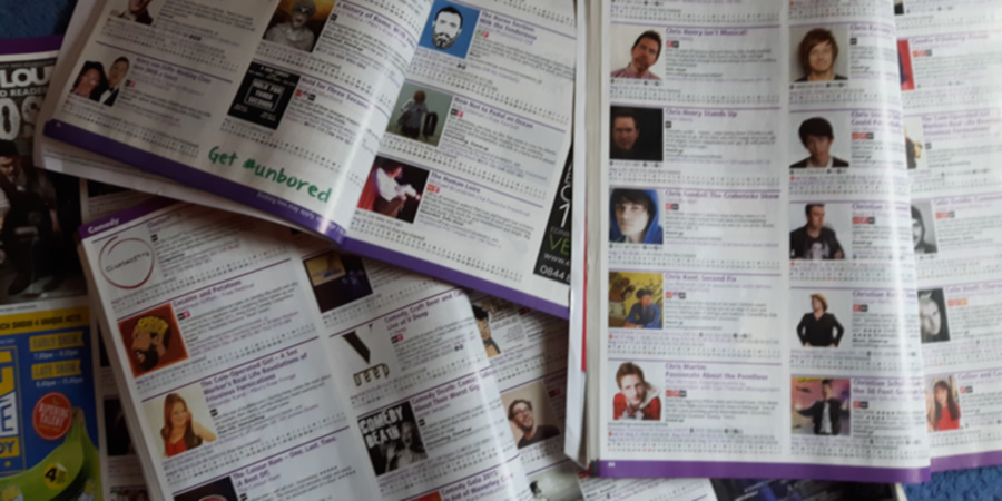 Edinburgh Fringe brochures. Copyright: BCG