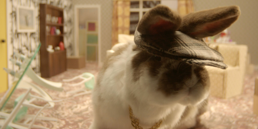 Easter on Gold rabbits - Del Boy. Copyright: UKTV