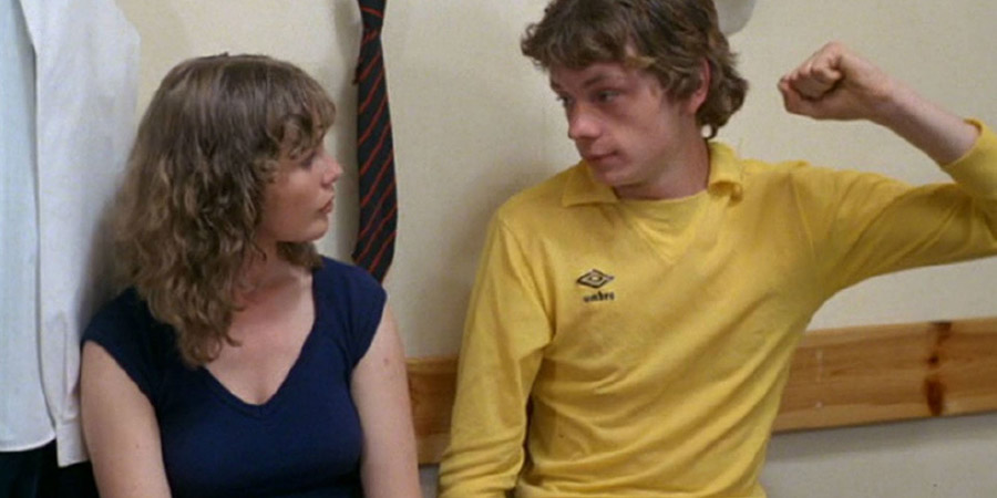 Gregory's Girl. Image shows from L to R: Dorothy (Dee Hepburn), Gregory Underwood (John Gordon Sinclair)