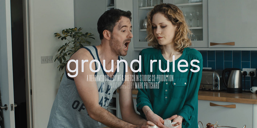 Ground Rules. Image shows from L to R: Matt (Eric Geynes), Molly (Katherine Press)