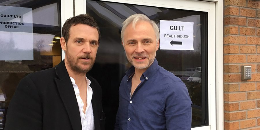 Guilt. Image shows from L to R: Jake McCall (Jamie Sives), Max McCall (Mark Bonnar)