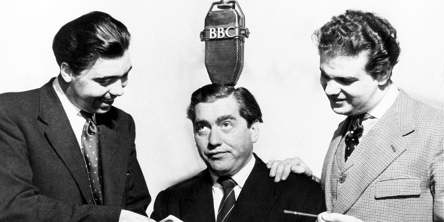 Hancock's Half Hour. Image shows from L to R: Alan Simpson, Anthony Aloysius St John Hancock (Tony Hancock), Ray Galton. Copyright: BBC