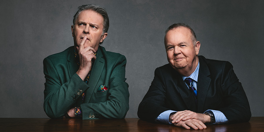 Have I Got News For You. Image shows left to right: Paul Merton, Ian Hislop. Credit: Matt Crockett