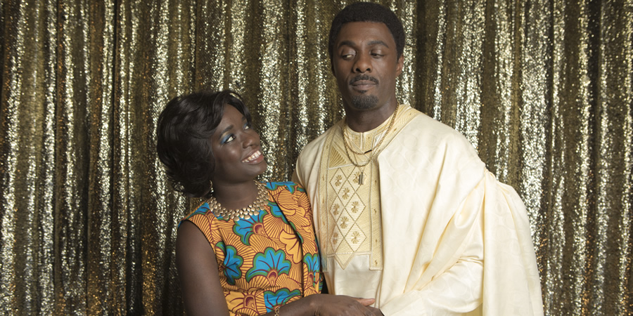 In The Long Run. Image shows from L to R: Agnes (Madeline Appiah), Walter (Idris Elba)