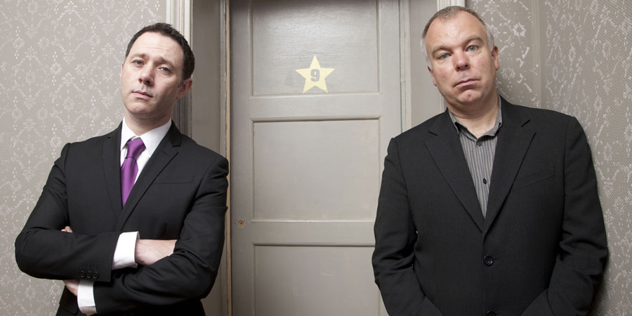 Inside No. 9. Image shows from L to R: Reece Shearsmith, Steve Pemberton. Copyright: BBC