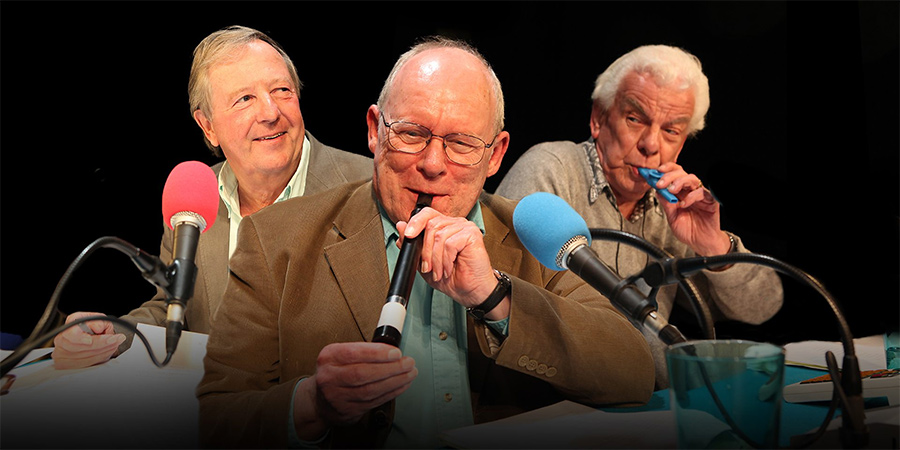 I'm Sorry I Haven't A Clue. Image shows from L to R: Tim Brooke-Taylor, Graeme Garden, Barry Cryer. Copyright: BBC