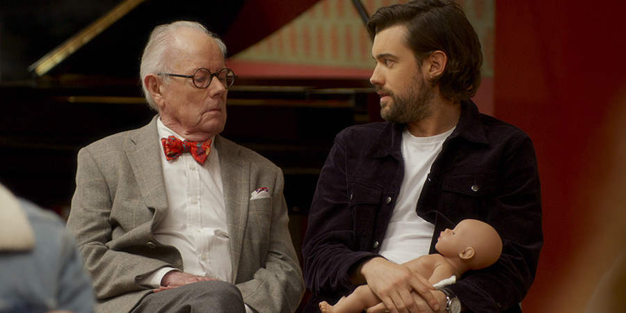 Jack Whitehall: Fatherhood With My Father. Image shows left to right: Michael Whitehall, Jack Whitehall