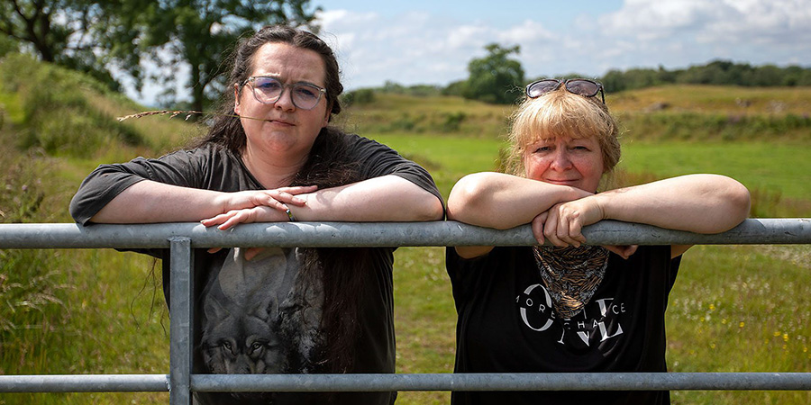 Janey And Ashley Get A Real Job. Image shows left to right: Ashley Storrie, Janey Godley