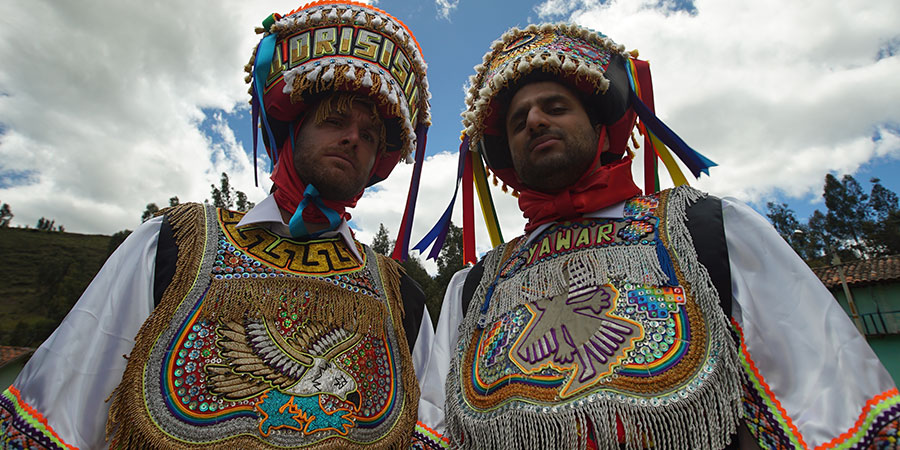 Joel & Nish Vs The World. Image shows from L to R: Joel Dommett, Nish Kumar. Copyright: Rumpus Media