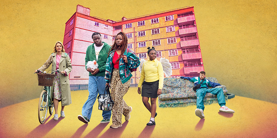 Just Act Normal. Image shows left to right: Ms Jenkins (Romola Garai), Tionne (Akins Subair), Tiana (Chenée Taylor), Tanika (Kaydrah Walker-Wilkie), Dr Feelgood (Sam Buchanan) Just Act Normal. Image shows left to right: Ms Jenkins (Romola Garai), Tionne (Akins Subair), Tiana (Chenée Taylor), Tanika (Kaydrah Walker-Wilkie), Dr Feelgood (Sam Buchanan)