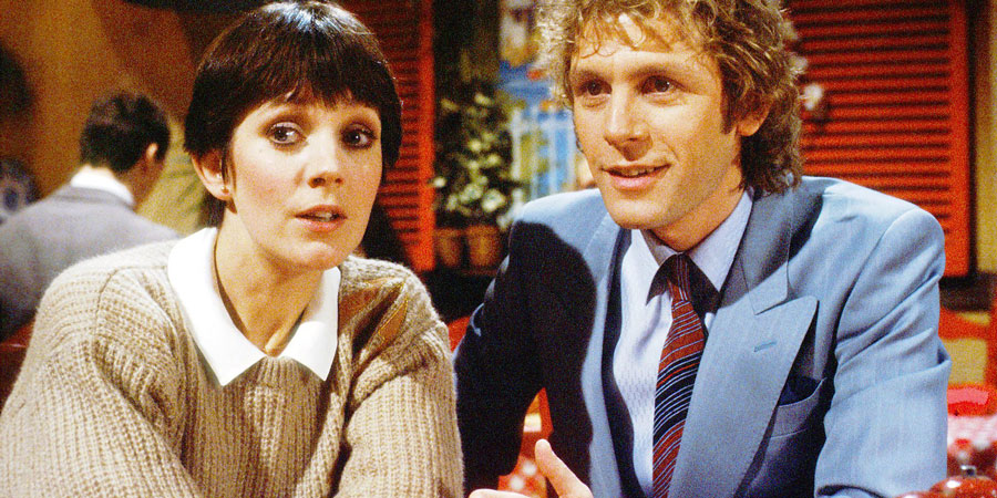 Just Good Friends. Image shows from L to R: Penny Warrender (Jan Francis), Vince Pinner (Paul Nicholas). Copyright: BBC