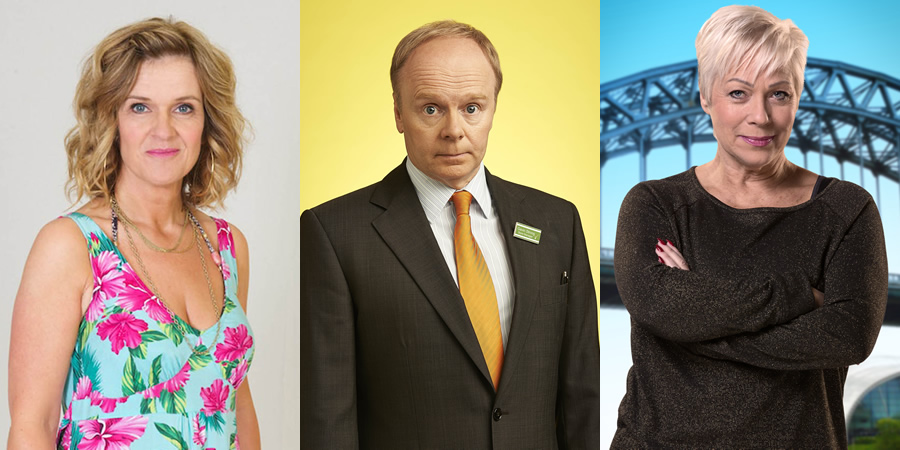 Image shows from L to R: Siobhan Finneran, Jason Watkins, Denise Welch