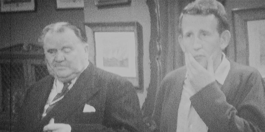 Courtesy of BFI. Image shows left to right: Fred Emney, Alan Day (Lance Percival). Credit: BBC