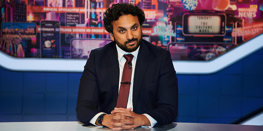 Late Night Mash. Nish Kumar. Copyright: Zeppotron