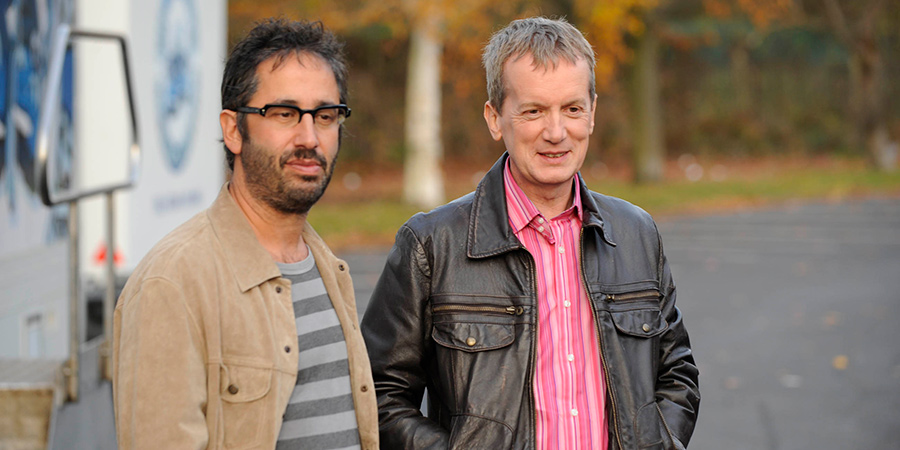 Little Crackers. Image shows from L to R: David Baddiel, Frank Skinner