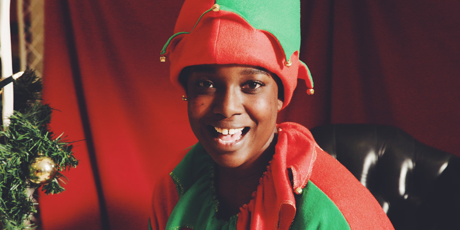 Lolly Adefope's Christmas. Lolly (Lolly Adefope). Copyright: Merman