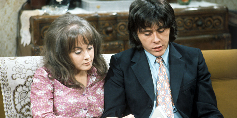 The Lovers. Image shows from L to R: Beryl (Paula Wilcox), Geoffrey (Richard Beckinsale). Copyright: Granada Television