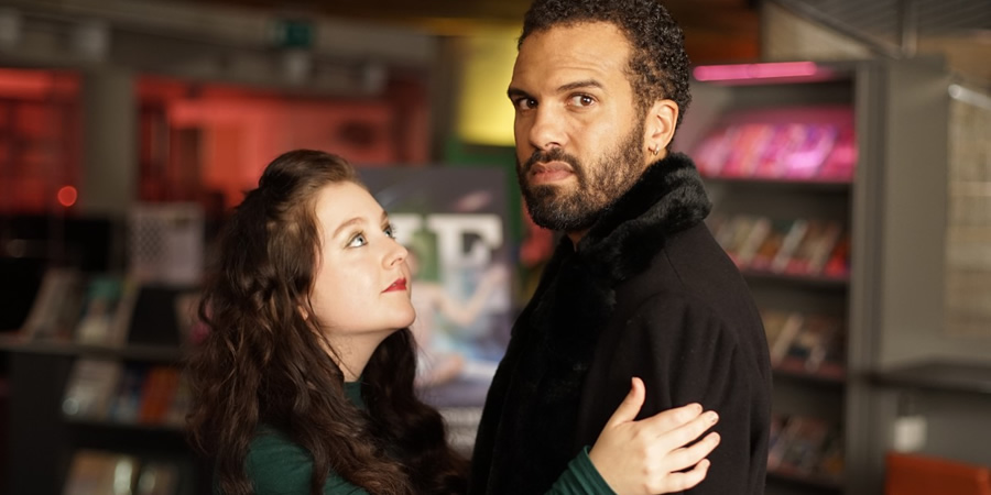 Maxxx. Image shows from L to R: Rose (Helen Monks), Maxxx (O-T Fagbenle)