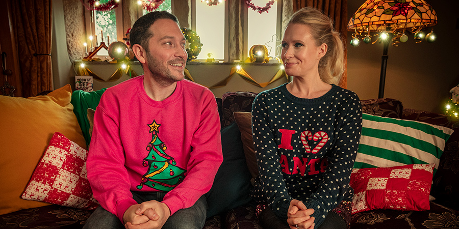 Meet The Richardsons. Image shows from L to R: Jon (Jon Richardson), Lucy (Lucy Beaumont)