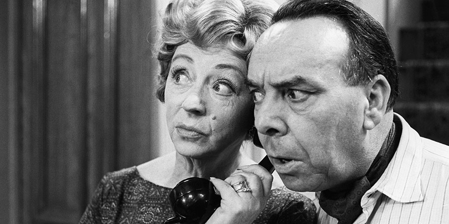 Meet The Wife. Image shows from L to R: Thora Blacklock (Thora Hird), Freddie Blacklock (Freddie Frinton). Copyright: BBC