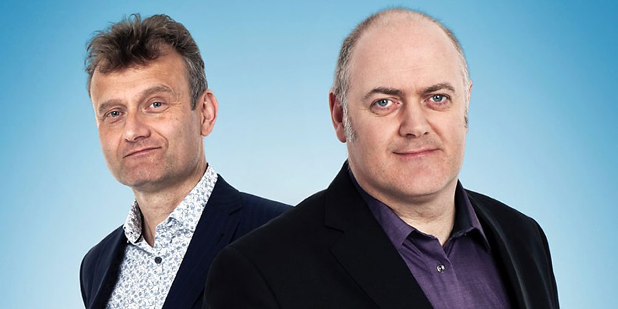 Mock The Week. Image shows from L to R: Hugh Dennis, Dara O Briain