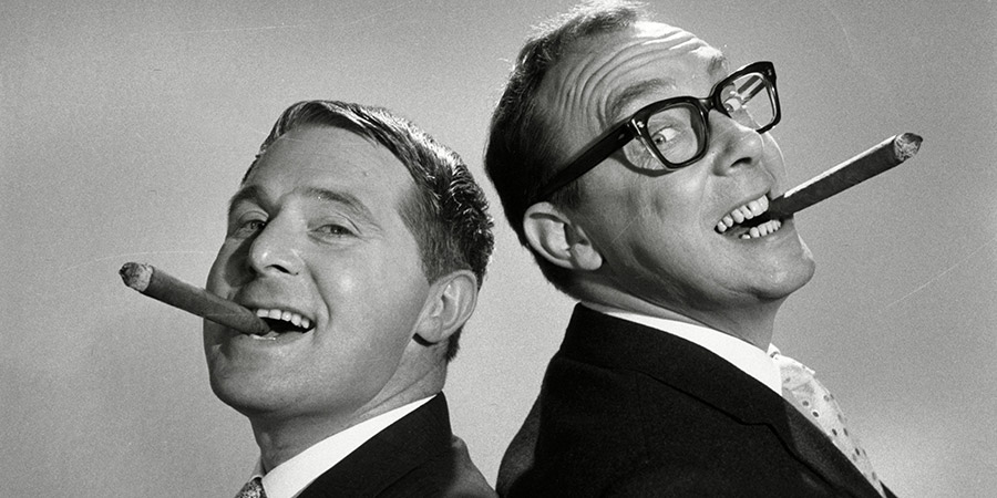 Morecambe & Wise: The Lost Tapes. Image shows from L to R: Ernie Wise, Eric Morecambe. Copyright: ITV