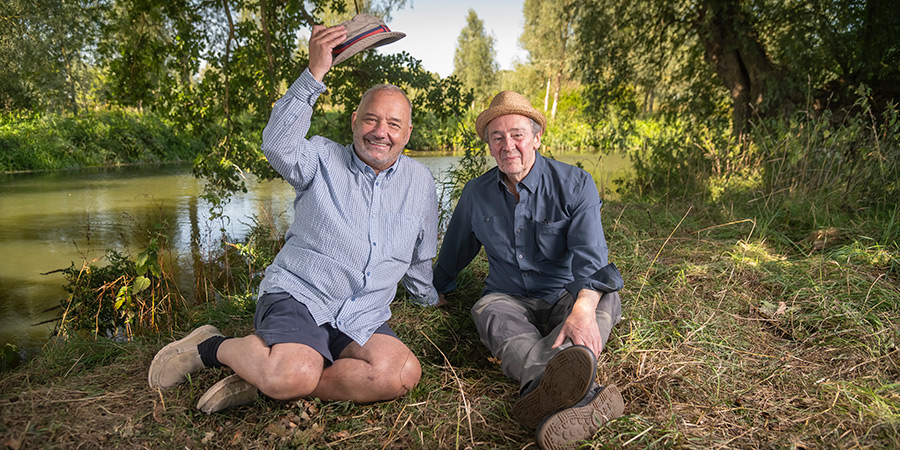 Mortimer & Whitehouse: Gone Fishing. Image shows left to right: Bob Mortimer, Paul Whitehouse