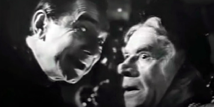 Mother Riley Meets The Vampire. Image shows left to right: Vampire (Bela Lugosi), Old Mother Riley (Arthur Lucan)