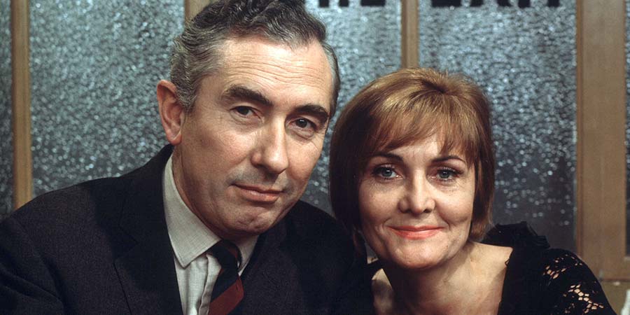 Mr Digby Darling. Image shows from L to R: Roland Digby (Peter Jones), Thelma Teesdale (Sheila Hancock). Copyright: Yorkshire Television / Rex