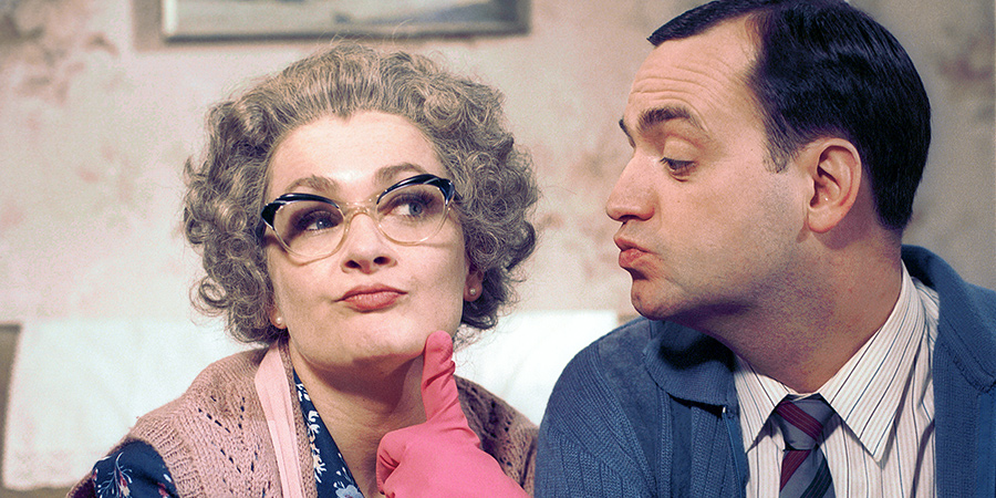 Mrs Merton & Malcolm. Image shows from L to R: Mrs Merton (Caroline Aherne), Malcolm (Craig Cash)