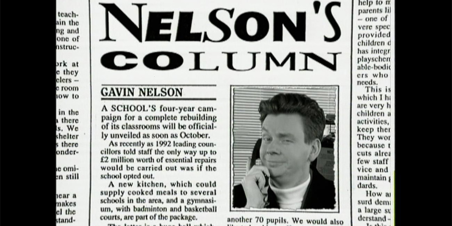 Nelson's Column. Gavin (John Gordon Sinclair). Copyright: BBC
