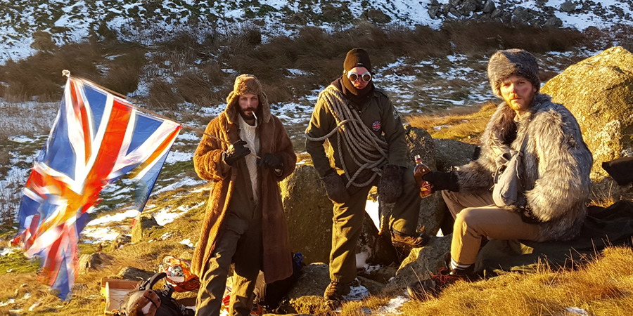 Offworld Cookery. Image shows from L to R: Chico (Chico Pascale), Paul (Paul Kerry), Alessandro (Alessandro Pascale)