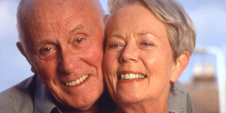 One Foot In The Grave. Image shows from L to R: Victor Meldrew (Richard Wilson), Margaret Meldrew (Annette Crosbie). Copyright: BBC