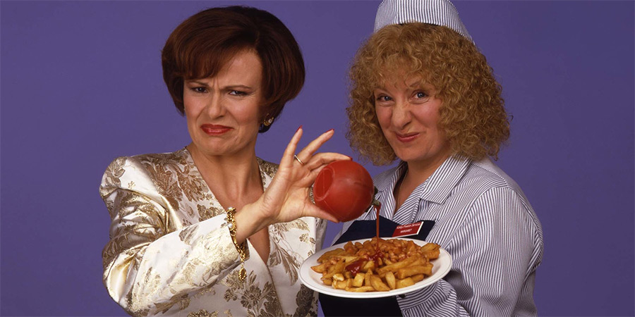 Pat And Margaret. Image shows left to right: Pat Bedford (Julie Walters), Margaret (Victoria Wood)